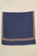 Kashmir Loom Sozni Farah Noosh Dordar Hand Embroidered Pashmina Shawl Glacier