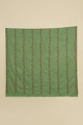 Kashmir Loom Sozni Farheena Khatrast Hand Embroidered Pashmina Shawl Peridot