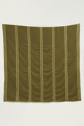 Kashmir Loom Sozni Gulsheeda Khatrast Hand Embroidered Pashmina Shawl Fern