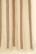 Kashmir Loom Sozni Gulsheeda Khatrast Hand Embroidered Pashmina Shawl Ivory