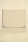 Kashmir Loom Sozni Hashiya Koundar Hand Embroidered Pashmina Shawl Ivory