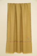 Kashmir Loom Sozni Hashiya Koundar Hand Embroidered Pashmina Stole Light Green