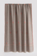 Kashmir Loom Sozni Hayat Butidar Hand Embroidered Pashmina Shawl Natural