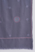 Kashmir Loom Sozni Hazuri Butadar Hand Embroidered Pashmina Stole Nimbus