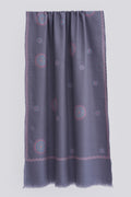 Kashmir Loom Sozni Hazuri Butadar Hand Embroidered Pashmina Stole Nimbus