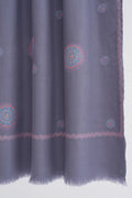 Kashmir Loom Sozni Hazuri Butadar Hand Embroidered Pashmina Stole Nimbus