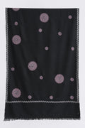 Kashmir Loom Sozni Hazuri Butadar Hand Embroidered Pashmina Stole Pencil