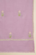 Kashmir Loom Sozni Iris Bail Buti Hand Embroidered Pashmina Stole Wisteria