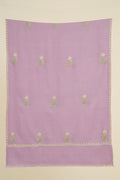 Kashmir Loom Sozni Iris Bail Buti Hand Embroidered Pashmina Stole Wisteria