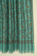 Kashmir Loom Sozni Jaaldar Hand Embroidered Pashmina Shawl Galapagos