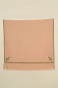 Kashmir Loom Sozni Jamila Hashiya Corner Buti Hand Embroidered Pashmina Shawl Dune