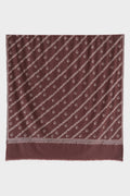 Kashmir Loom Sozni Khatrast Flower Buti Hand Embroidered Pashmina Shawl Barbeque