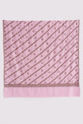 Kashmir Loom Sozni Khatrast Flower Buti Hand Embroidered Pashmina Shawl Rose Pink