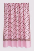Kashmir Loom Sozni Khatrast Flower Buti Hand Embroidered Pashmina Shawl Rose Pink