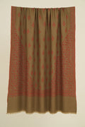 Kashmir Loom Sozni Koundar Butidar Hand Embroidered Pashmina Shawl Dark Natural