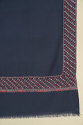 Kashmir Loom Sozni Machi Buti Dordar Hand Embroidered Pashmina Shawl Neptune