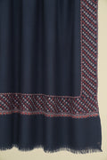 Kashmir Loom Sozni Machi Buti Dordar Hand Embroidered Pashmina Shawl Neptune