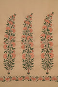 Kashmir Loom Sozni Mehnoor Palledar Buta Hand Embroidered Pashmina Oversize Shawl Peach