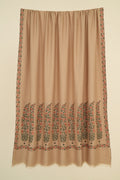 Kashmir Loom Sozni Mehnoor Palledar Buta Hand Embroidered Pashmina Oversize Shawl Peach
