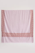 Kashmir Loom Sozni Mehrish Dordar Hand Embroidered Pashmina Shawl Catmint