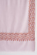 Kashmir Loom Sozni Mehrish Dordar Hand Embroidered Pashmina Shawl Catmint