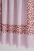 Kashmir Loom Sozni Mehrish Dordar Hand Embroidered Pashmina Shawl Catmint