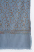 Kashmir Loom Sozni Narmeen Jaaldar Hand Embroidered Pashmina Stole Baltic