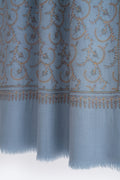 Kashmir Loom Sozni Narmeen Jaaldar Hand Embroidered Pashmina Stole Baltic