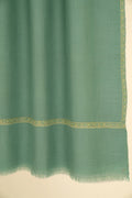 Kashmir Loom Sozni Nasrin Baildar Hand Embroidered Pashmina Stole Aquamarine