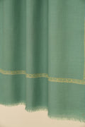 Kashmir Loom Sozni Nasrin Baildar Hand Embroidered Pashmina Stole Aquamarine