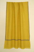 Kashmir Loom Sozni Nasrin Baildar Hand Embroidered Pashmina Stole Canary