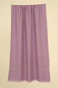 Kashmir Loom Sozni Nasrin Baildar Hand Embroidered Pashmina Stole Wisteria Pink