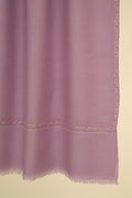 Kashmir Loom Sozni Nasrin Baildar Hand Embroidered Pashmina Stole Wisteria Pink