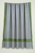 Kashmir Loom Sozni Navid Borderdar Hand Embroidered Pashmina Shawl Baltic