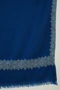 Kashmir Loom Sozni Navid Borderdar Hand Embroidered Pashmina Shawl Prussian