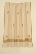 Kashmir Loom Sozni Nazlidor Butidar Hand Embroidered Pashmina Shawl Ivory