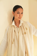 Kashmir Loom Sozni Nazlidor Butidar Hand Embroidered Pashmina Shawl Ivory