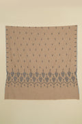 Kashmir Loom Sozni Palledar Butidar Hand Embroidered Pashmina Shawl Natural