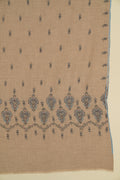Kashmir Loom Sozni Palledar Butidar Hand Embroidered Pashmina Shawl Natural