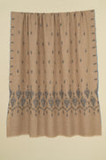 Kashmir Loom Sozni Palledar Butidar Hand Embroidered Pashmina Shawl Natural