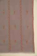 Kashmir Loom Sozni Samina Khatrast Butidar Hand Embroidered Pashmina Stole Grey