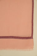 Kashmir Loom Sozni Shamsa Hashiya Hand Embroidered Pashmina Shawl Lemonade