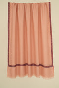 Kashmir Loom Sozni Shamsa Hashiya Hand Embroidered Pashmina Shawl Lemonade