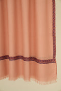 Kashmir Loom Sozni Shamsa Hashiya Hand Embroidered Pashmina Shawl Lemonade