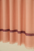 Kashmir Loom Sozni Shamsa Hashiya Hand Embroidered Pashmina Shawl Lemonade