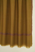 Kashmir Loom Sozni Yashir Hashiya Hand Embroidered Pashmina Shawl Ancient Green