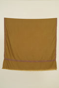 Kashmir Loom Sozni Yashir Hashiya Hand Embroidered Pashmina Shawl Ancient Green
