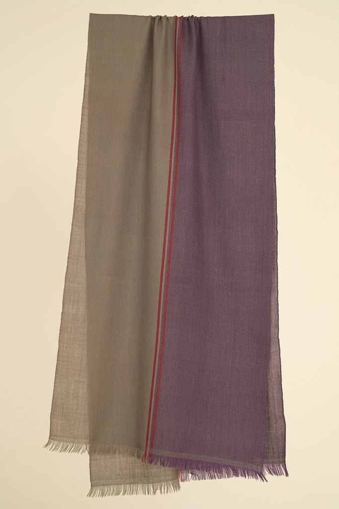 Handwoven Cashmere Twill Weave Scarf | Kashmir Loom