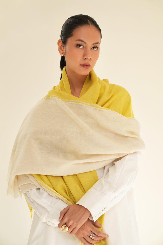 Handwoven Cashmere Twill Weave Shawl | Kashmir Loom