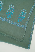 Gulwafa Palledar Hand Embroidered Pashmina Stole Beryl